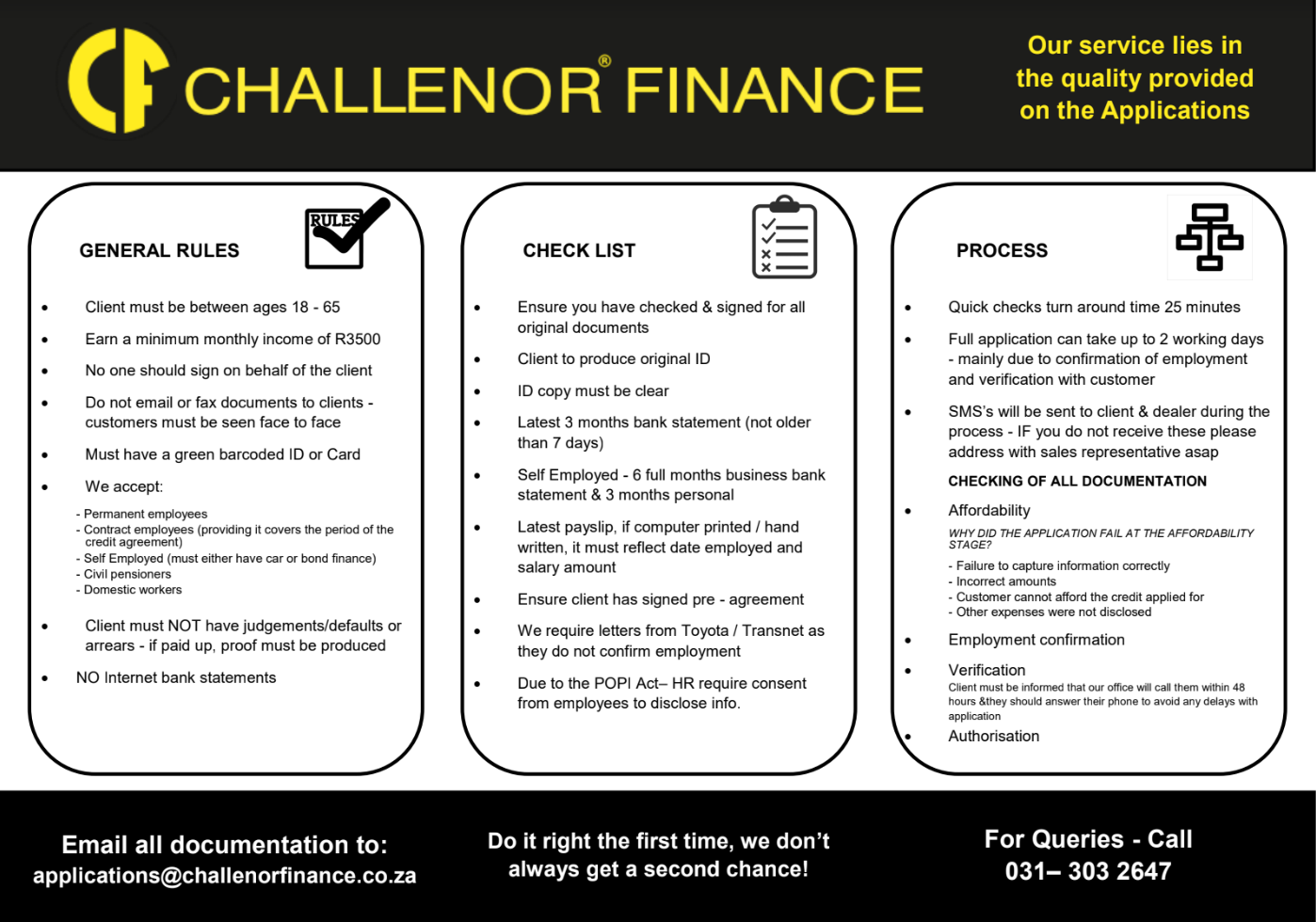 Challenor Financial aid poster